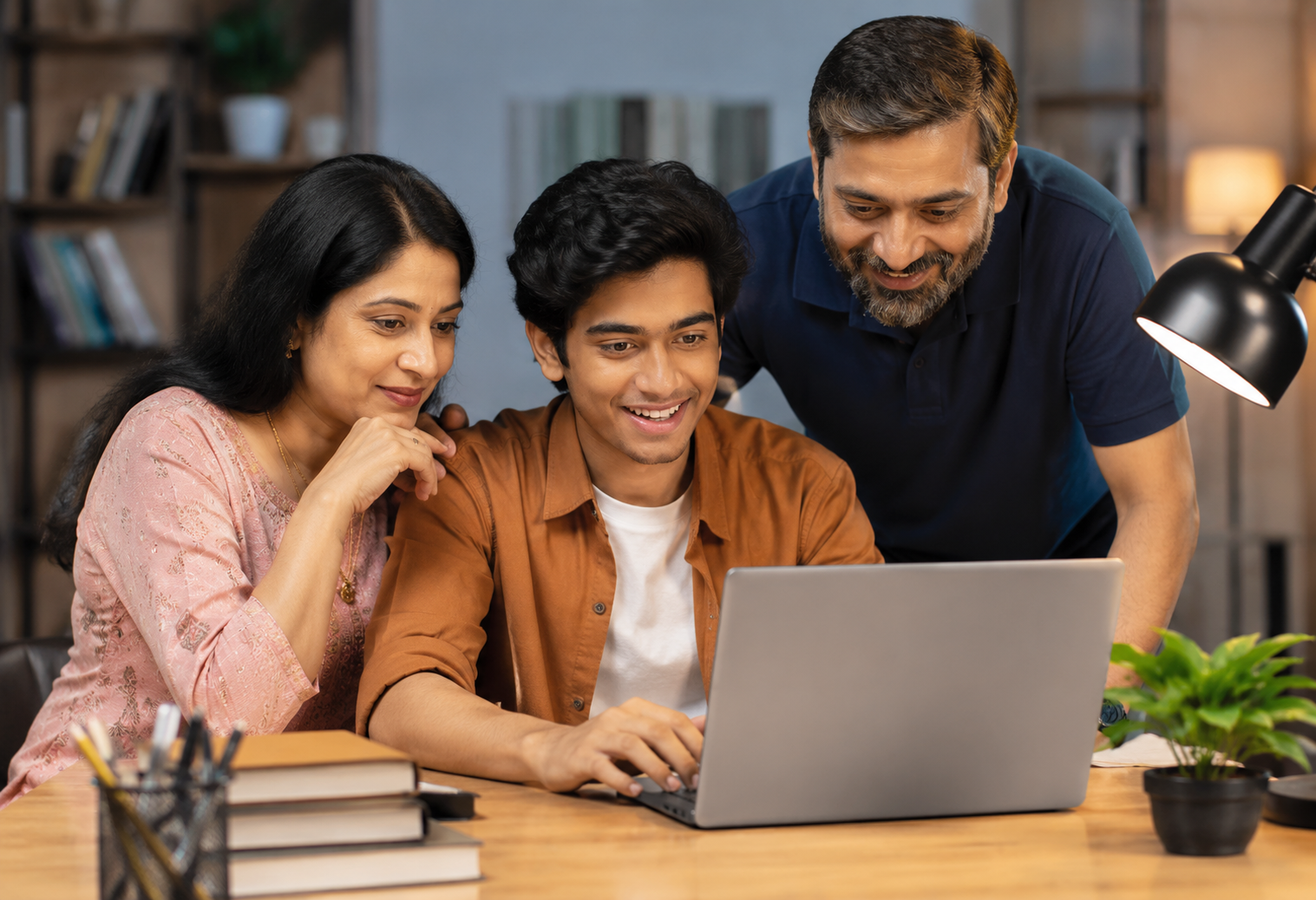 Students studying together